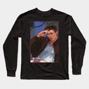 Chris Redfield Resident Evil Pixel Art Long Sleeve T-Shirt